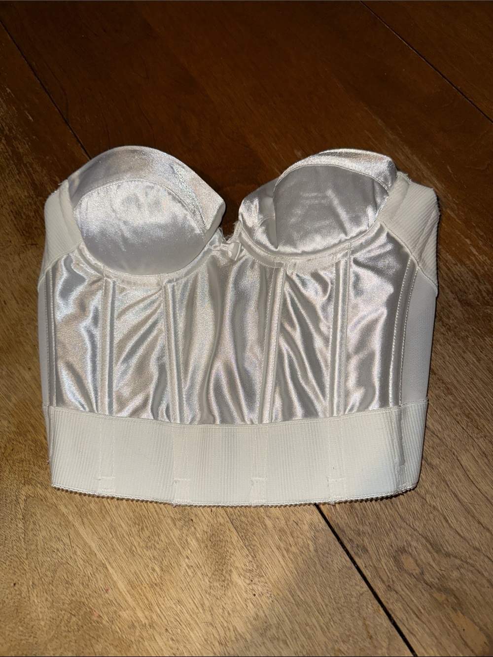 Wonderbra Satin Longline Bustier Bra Vintage